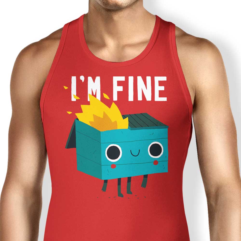 Dumpster is Fine Tank Top - Adult & Kids T-Shirts, Sweatshirts & Hoodies apparel design preview 1