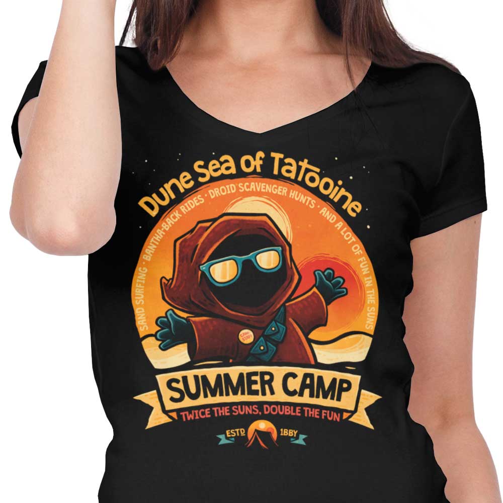 Dune Sea Summer Camp Women's V-Neck - Adult & Kids T-Shirts, Sweatshirts & Hoodies apparel design preview 2