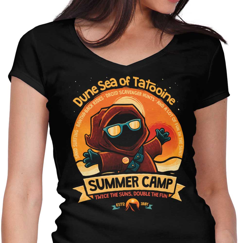 Dune Sea Summer Camp Women's V-Neck - Adult & Kids T-Shirts, Sweatshirts & Hoodies apparel design preview 1