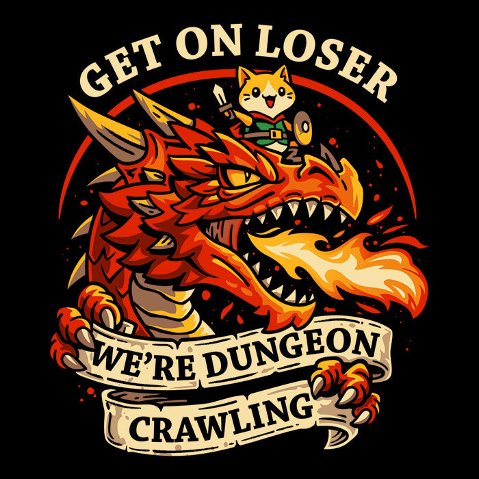 Dungeon Crawling Dragon Men's Apparel - Adult & Kids T-Shirts, Sweatshirts & Hoodies apparel design preview 2