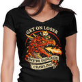 Dungeon Crawling Dragon Women's V-Neck - Adult & Kids T-Shirts, Sweatshirts & Hoodies apparel design preview 1
