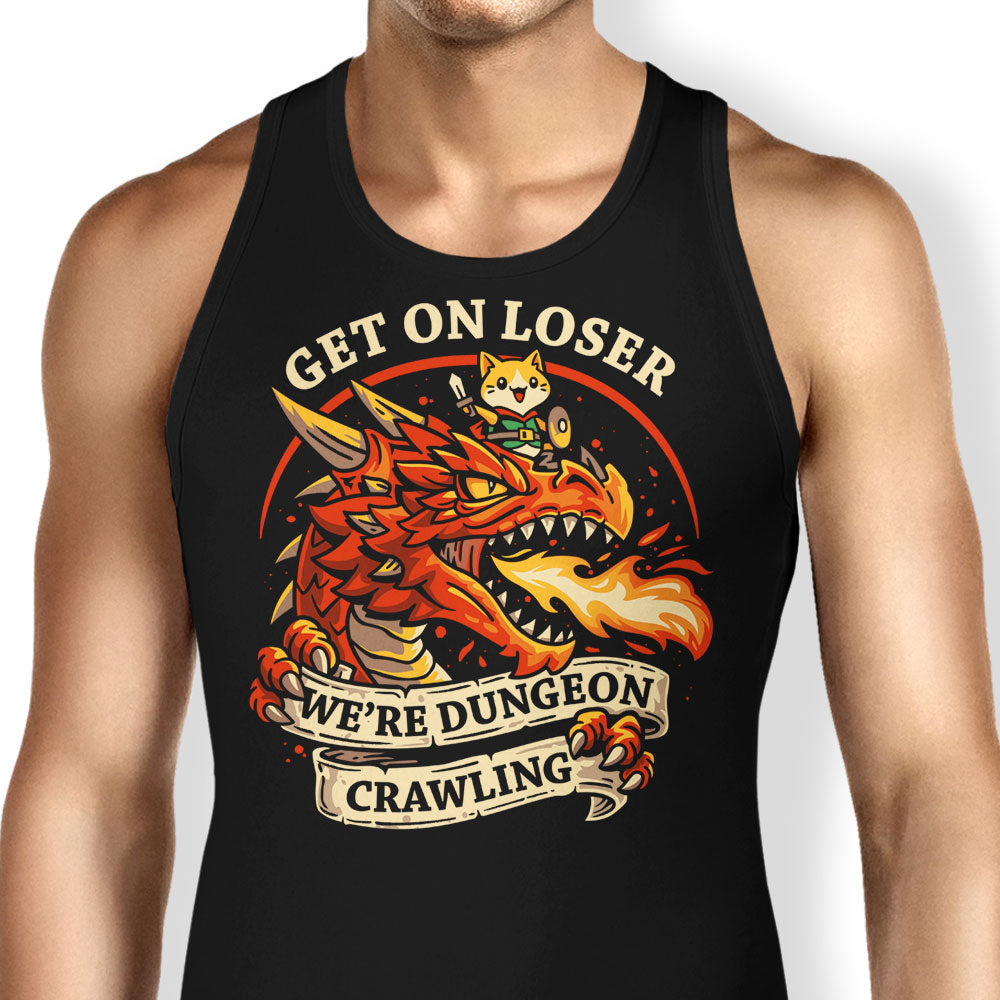 Dungeon Crawling Dragon Tank Top - Adult & Kids T-Shirts, Sweatshirts & Hoodies apparel design preview 1