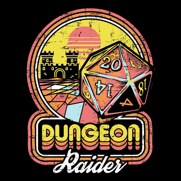 Dungeon Raider Youth Apparel - Adult & Kids T-Shirts, Sweatshirts & Hoodies apparel design preview 2