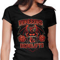 Dungeons and Deadlifts Women's V-Neck - Adult & Kids T-Shirts, Sweatshirts & Hoodies apparel design preview 1