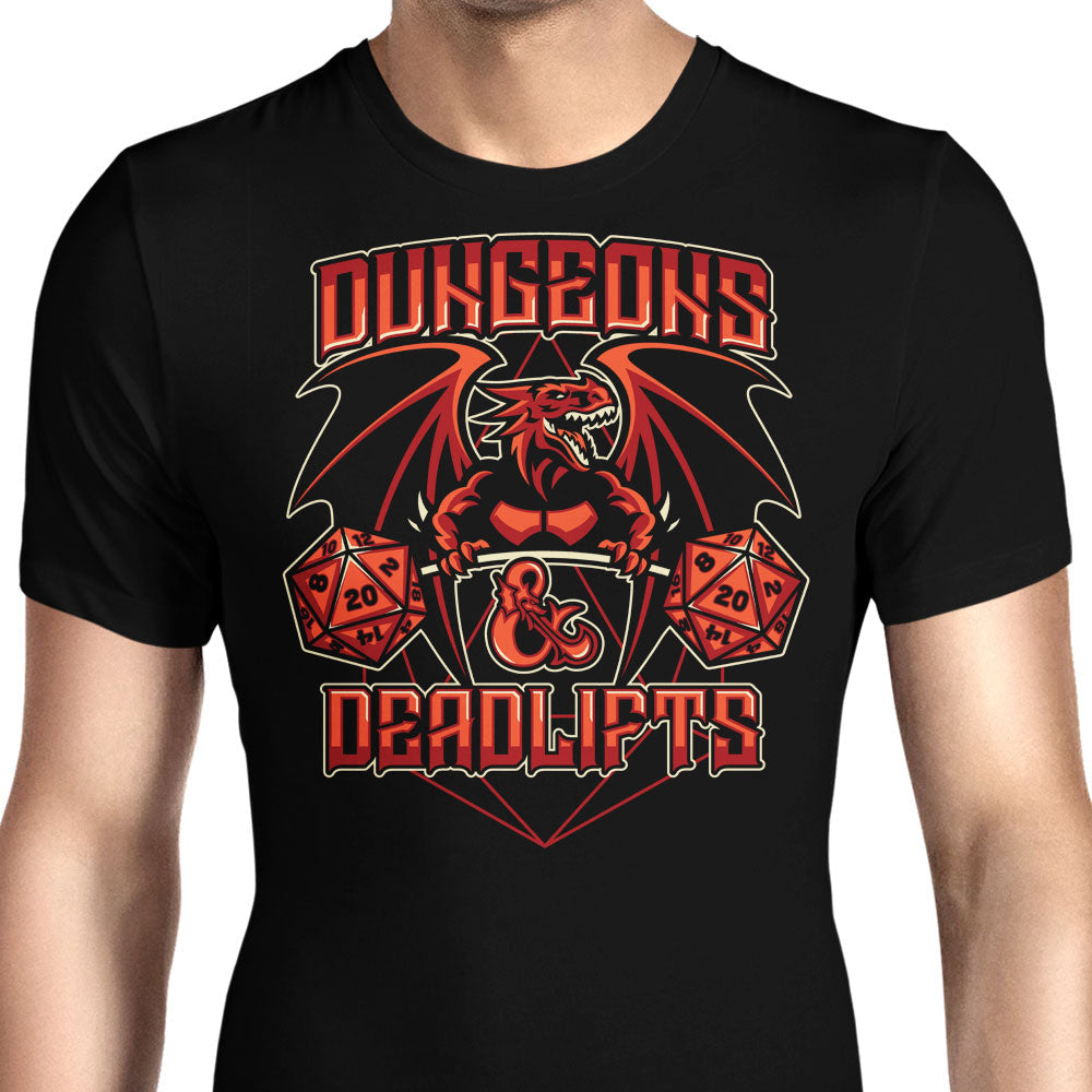 Dungeons and Deadlifts Men's Apparel - Adult & Kids T-Shirts, Sweatshirts & Hoodies apparel design preview 1