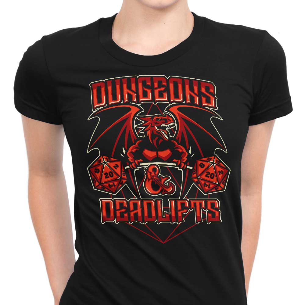 Dungeons and Deadlifts Women's Apparel - Adult & Kids T-Shirts, Sweatshirts & Hoodies apparel design preview 1