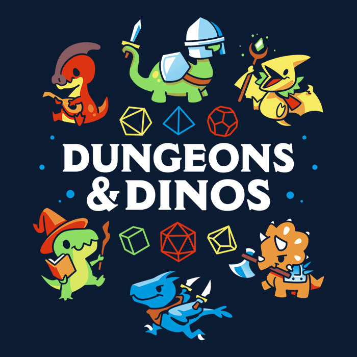 Dungeons and Dinos Tank Top - Adult & Kids T-Shirts, Sweatshirts & Hoodies apparel design preview 2