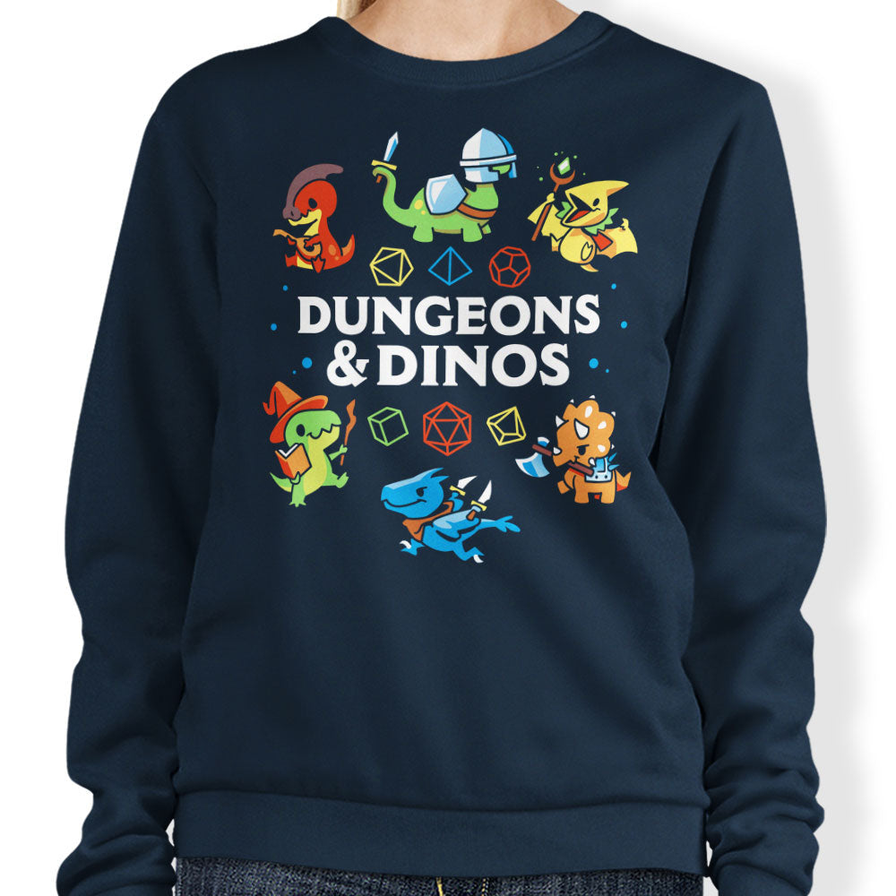 Dungeons and Dinos - Adult & Kids T-Shirts, Sweatshirts & Hoodies apparel design preview 1