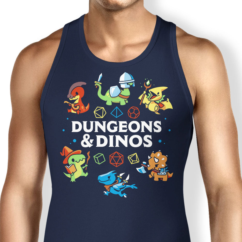 Dungeons and Dinos Tank Top - Adult & Kids T-Shirts, Sweatshirts & Hoodies apparel design preview 1