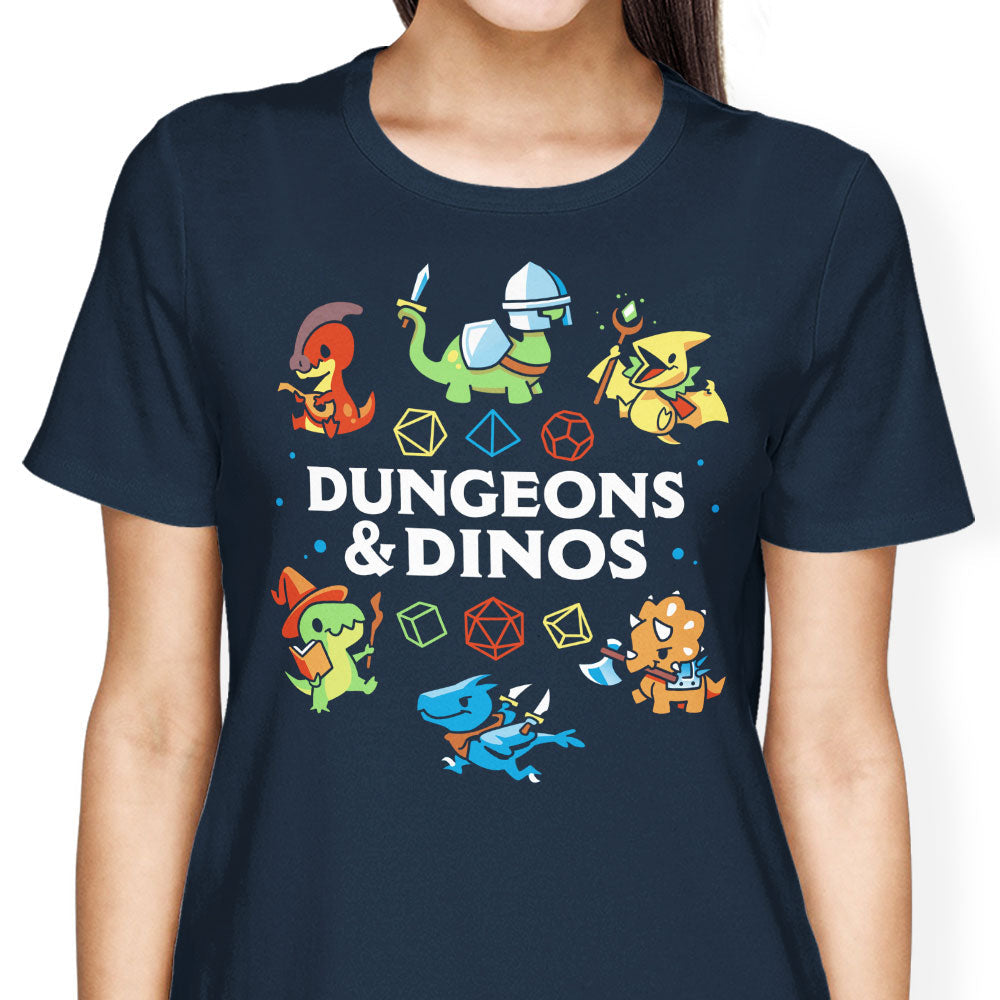 Dungeons and Dinos Women's Apparel - Adult & Kids T-Shirts, Sweatshirts & Hoodies apparel design preview 1