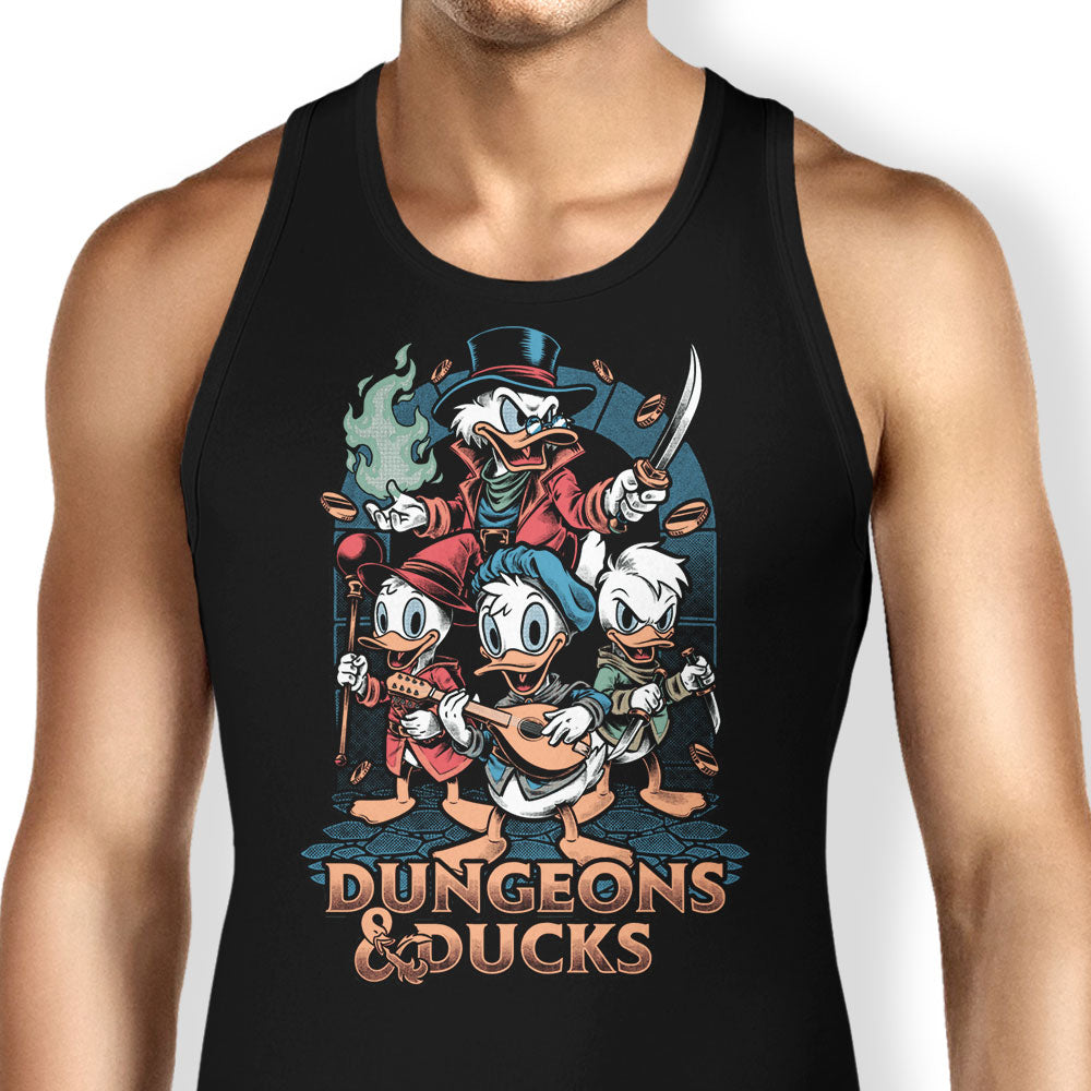 Dungeons and Ducks Tank Top - Adult & Kids T-Shirts, Sweatshirts & Hoodies apparel design preview 1