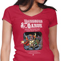 Dungeons and Ganon Women's V-Neck - Adult & Kids T-Shirts, Sweatshirts & Hoodies apparel design preview 1