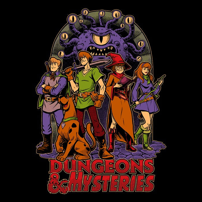 Dungeons and Mysteries - Adult & Kids T-Shirts, Sweatshirts & Hoodies apparel design preview 2