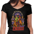 Dungeons and Mysteries Women's V-Neck - Adult & Kids T-Shirts, Sweatshirts & Hoodies apparel design preview 1