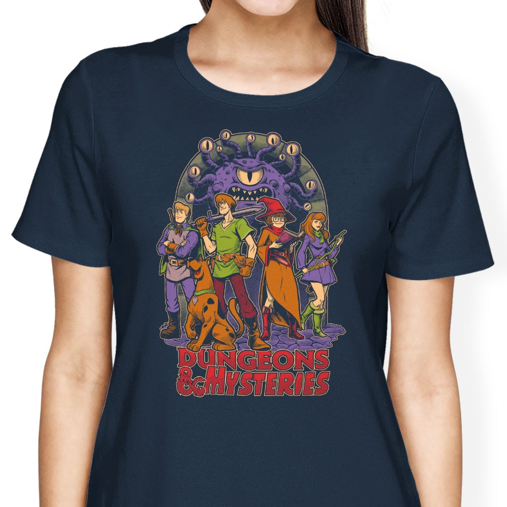 Dungeons and Mysteries Women's Apparel - Adult & Kids T-Shirts, Sweatshirts & Hoodies apparel design preview 2