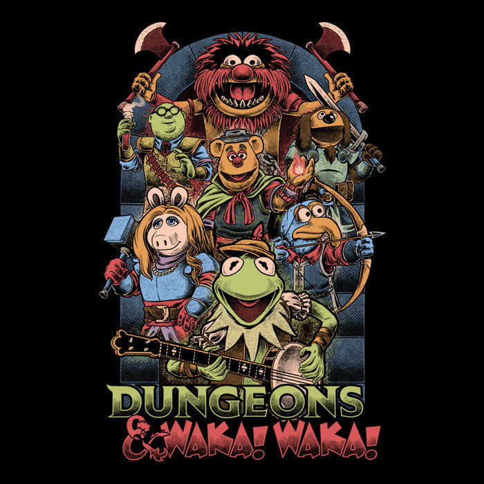 Dungeons and Waka Men's Apparel - Adult & Kids T-Shirts, Sweatshirts & Hoodies apparel design preview 2