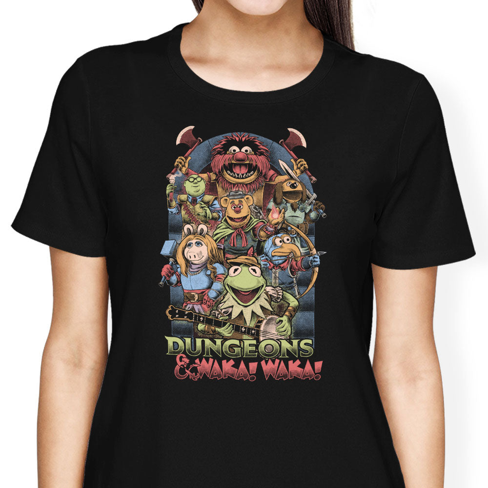 Dungeons and Waka Women's Apparel - Adult & Kids T-Shirts, Sweatshirts & Hoodies apparel design preview 1