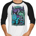 Dungeons Inc 3/4 Sleeve Raglan - Adult & Kids T-Shirts, Sweatshirts & Hoodies apparel design preview 1