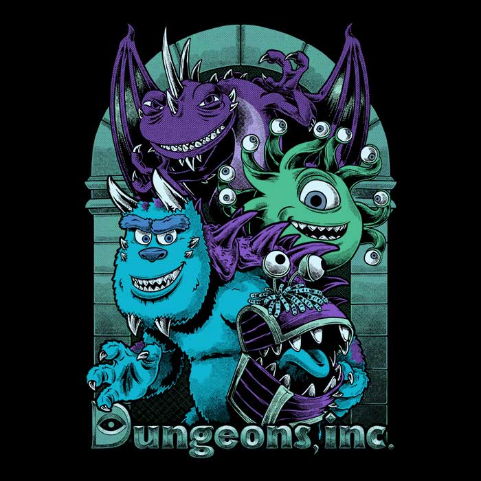 Dungeons Inc Men's Apparel - Adult & Kids T-Shirts, Sweatshirts & Hoodies apparel design preview 2