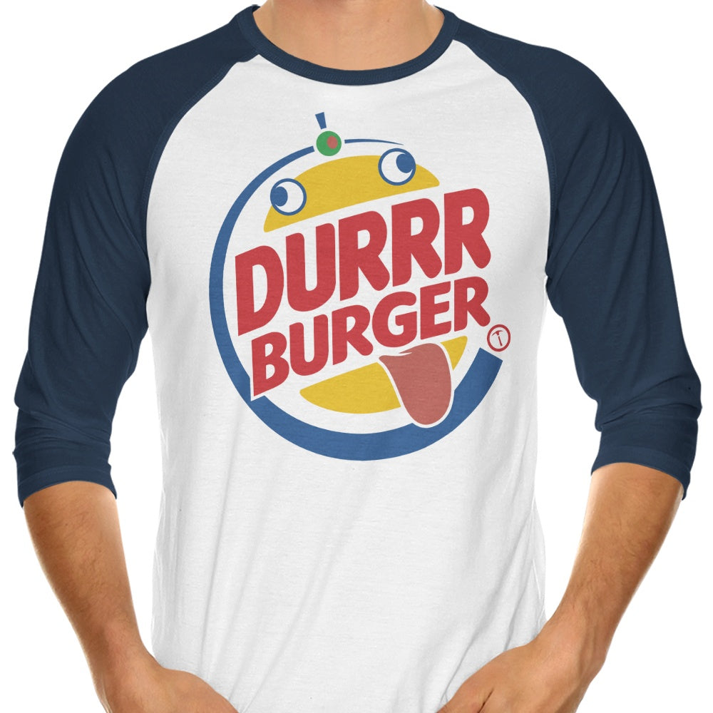 Durrrger King 3/4 Sleeve Raglan - Adult & Kids T-Shirts, Sweatshirts & Hoodies apparel design preview 1