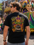 Sassy Frass Mardi Gras Bring on the Beads Mask Crown - Adult & Kids T-Shirts, Sweatshirts & Hoodies apparel design preview 1
