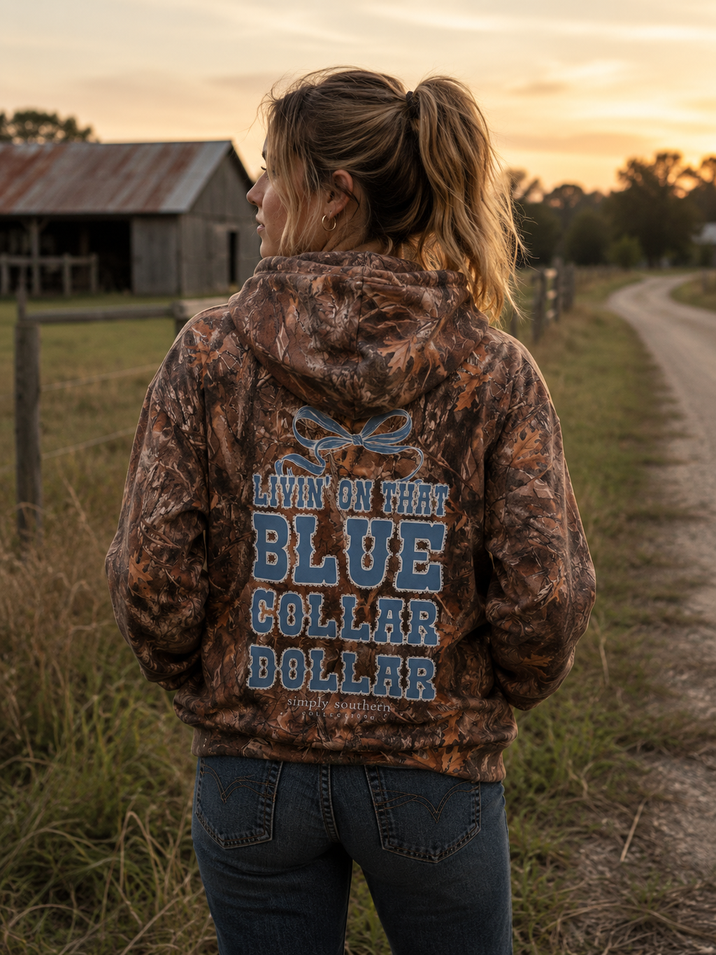 Simply Southern Dollar Camo - Adult & Kids T-Shirts, Sweatshirts & Hoodies apparel design preview 1