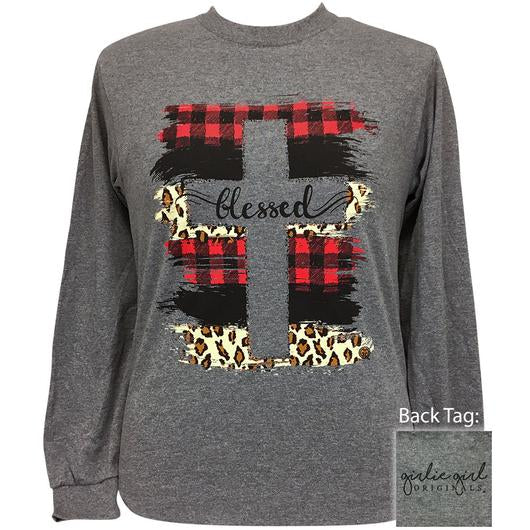 Girlie Girl Originals Blessed Patterns Cross - Adult & Kids T-Shirts, Sweatshirts & Hoodies apparel design preview 2