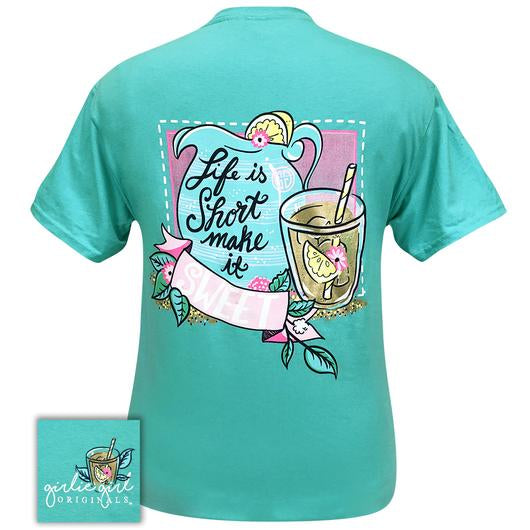 Girlie Girl Originals Preppy Life Is Short Sweet Tea - Adult & Kids T-Shirts, Sweatshirts & Hoodies apparel design preview 1