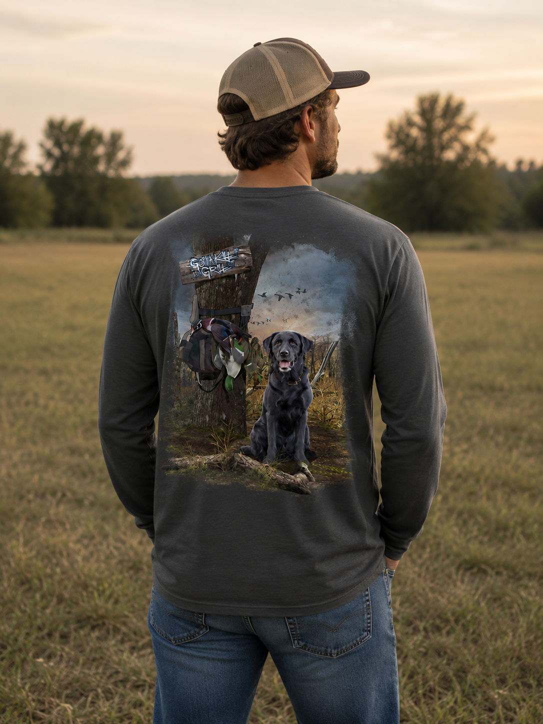 SALE Gotta Kill It To Grill Ducks Lab - Adult & Kids T-Shirts, Sweatshirts & Hoodies apparel design preview 1