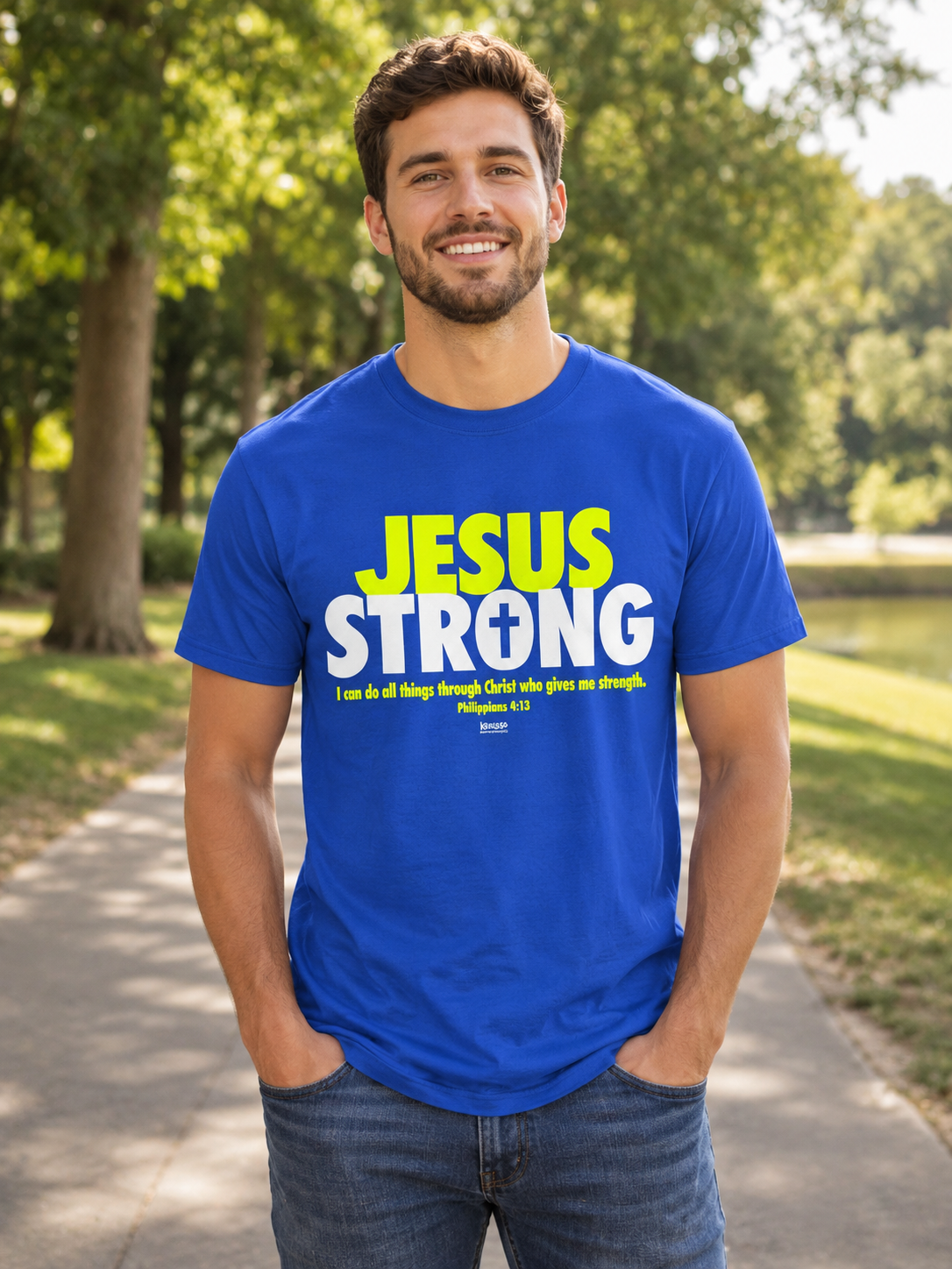 Kerusso Jesus Strong Christian - Adult & Kids T-Shirts, Sweatshirts & Hoodies apparel design preview 1