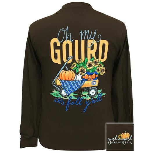 Girlie Girl Originals Oh My Gourd Fall Pumpkin - Adult & Kids T-Shirts, Sweatshirts & Hoodies apparel design preview 2