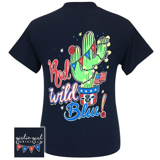 Girlie Girl Originals Preppy Red Wild and Blue USA - Adult & Kids T-Shirts, Sweatshirts & Hoodies apparel design preview 1