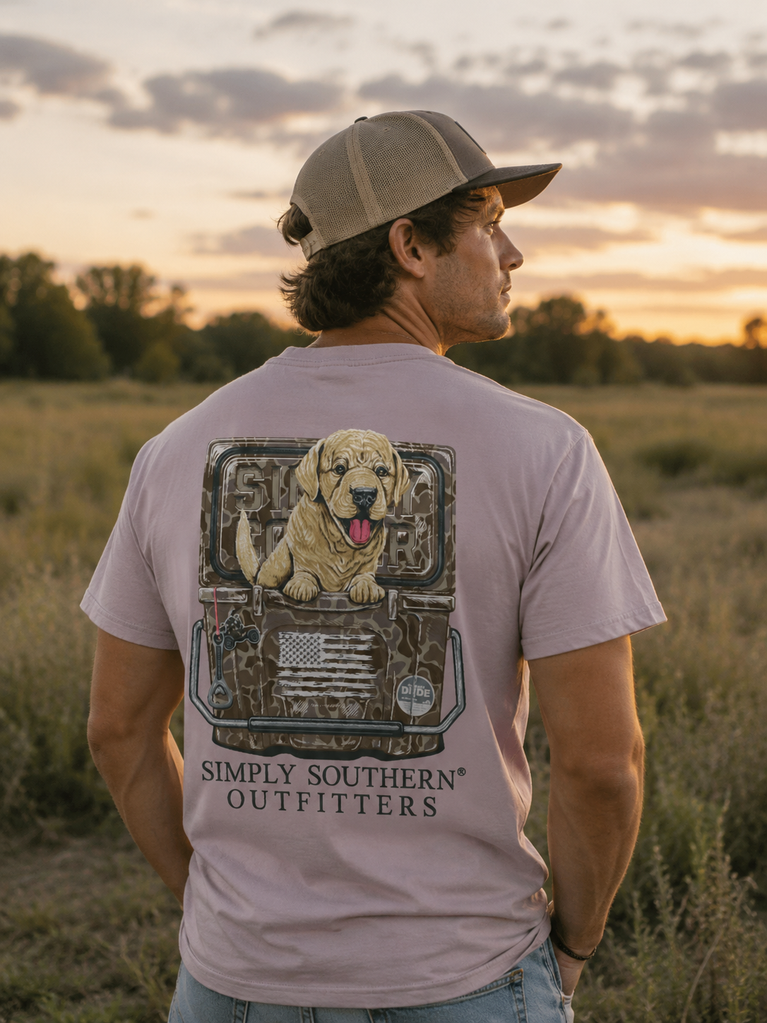 Simply Southern USA Cooler Dog - Adult & Kids T-Shirts, Sweatshirts & Hoodies apparel design preview 1