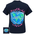 Girlie Girl Originals Preppy Whole World In His Hands - Adult & Kids T-Shirts, Sweatshirts & Hoodies apparel design preview 1