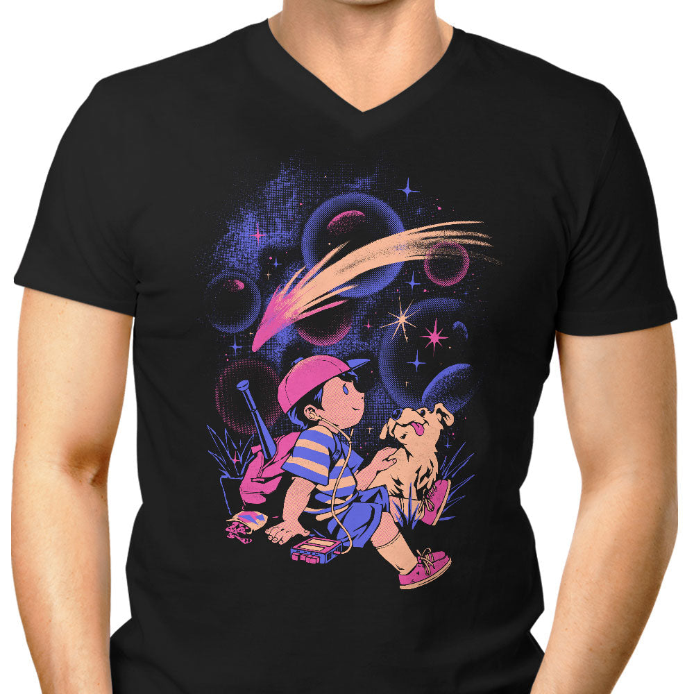 Earth Boy Men's V-Neck - Adult & Kids T-Shirts, Sweatshirts & Hoodies apparel design preview 1