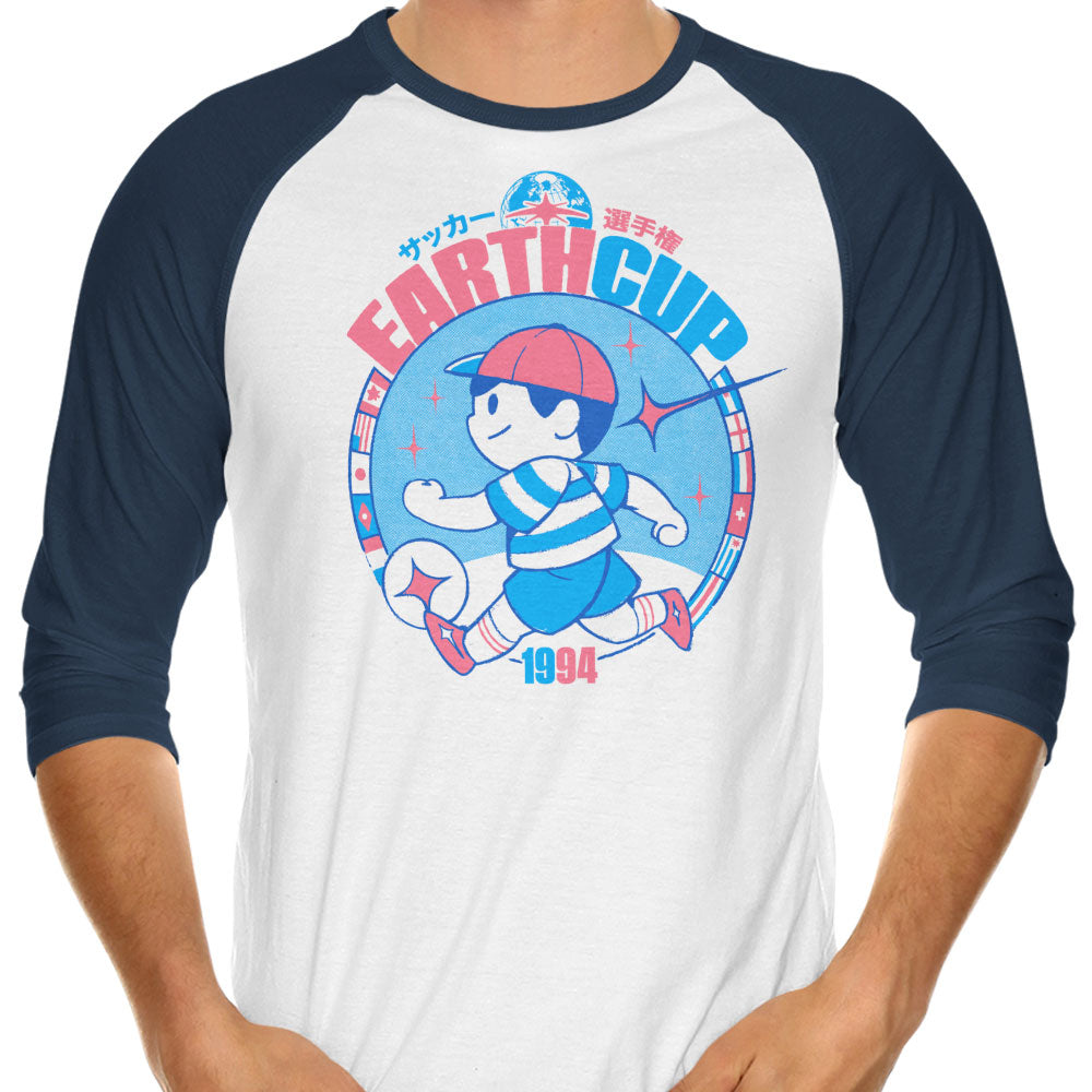 Earth Cup 3/4 Sleeve Raglan - Adult & Kids T-Shirts, Sweatshirts & Hoodies apparel design preview 1