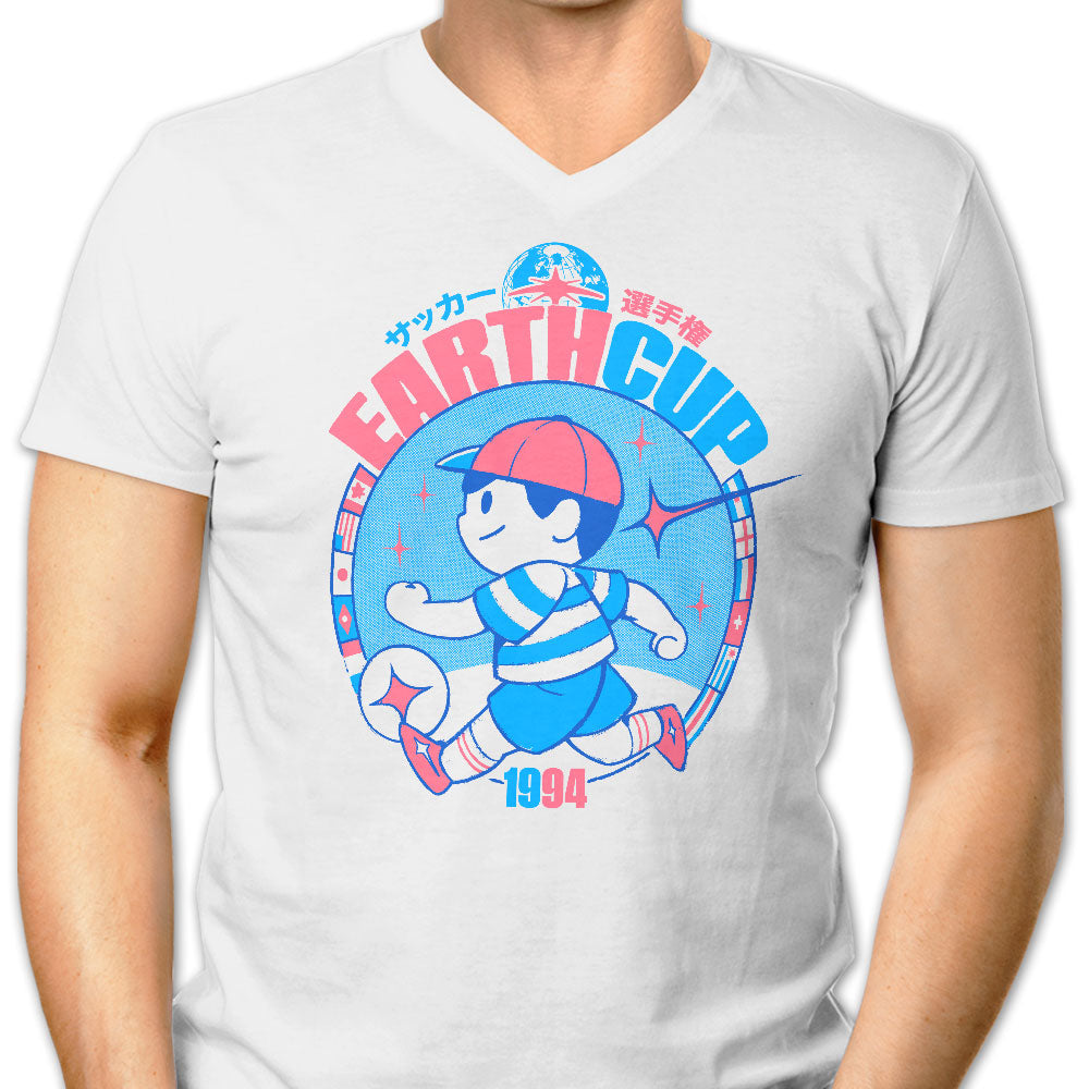 Earth Cup Men's V-Neck - Adult & Kids T-Shirts, Sweatshirts & Hoodies apparel design preview 1