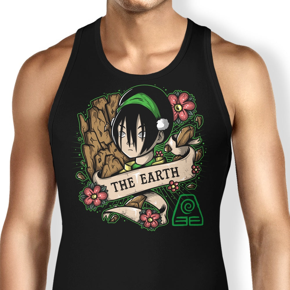 Earth Tattoo Tank Top - Adult & Kids T-Shirts, Sweatshirts & Hoodies apparel design preview 1