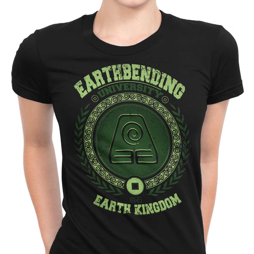 Earthbending University Women's Apparel - Adult & Kids T-Shirts, Sweatshirts & Hoodies apparel design preview 1