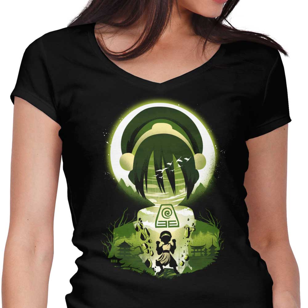 Earthscape Women's V-Neck - Adult & Kids T-Shirts, Sweatshirts & Hoodies apparel design preview 1