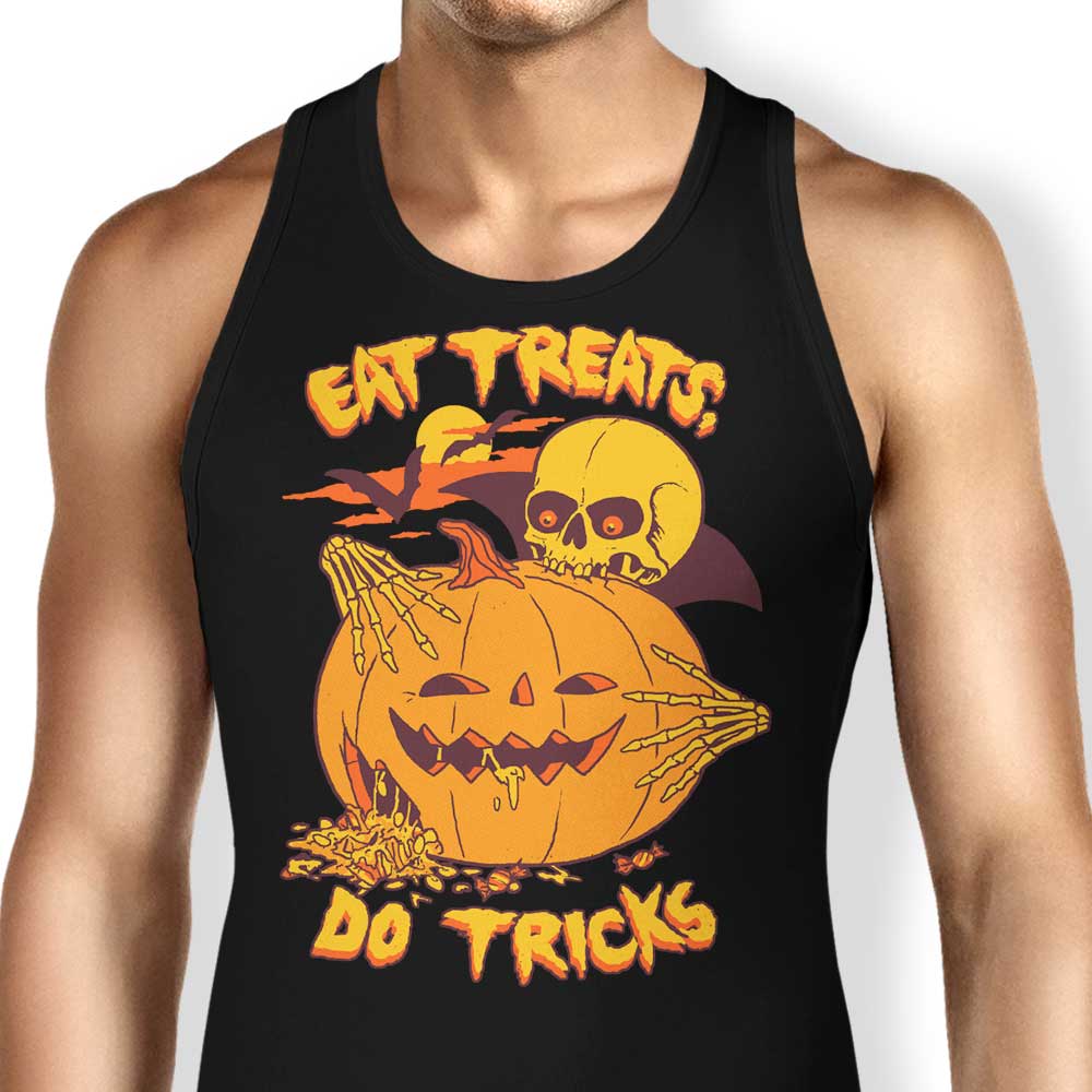 Eat Tricks, Do Treats Tank Top - Adult & Kids T-Shirts, Sweatshirts & Hoodies apparel design preview 1