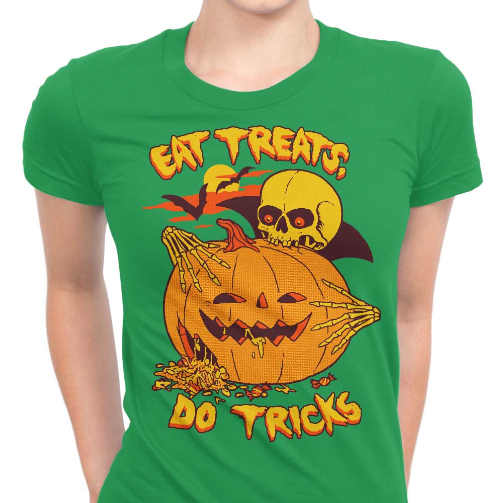 Eat Tricks, Do Treats Women's Apparel - Adult & Kids T-Shirts, Sweatshirts & Hoodies apparel design preview 1