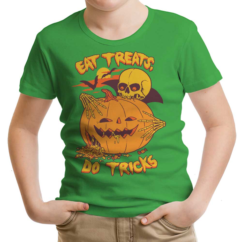 Eat Tricks, Do Treats Youth Apparel - Adult & Kids T-Shirts, Sweatshirts & Hoodies apparel design preview 1