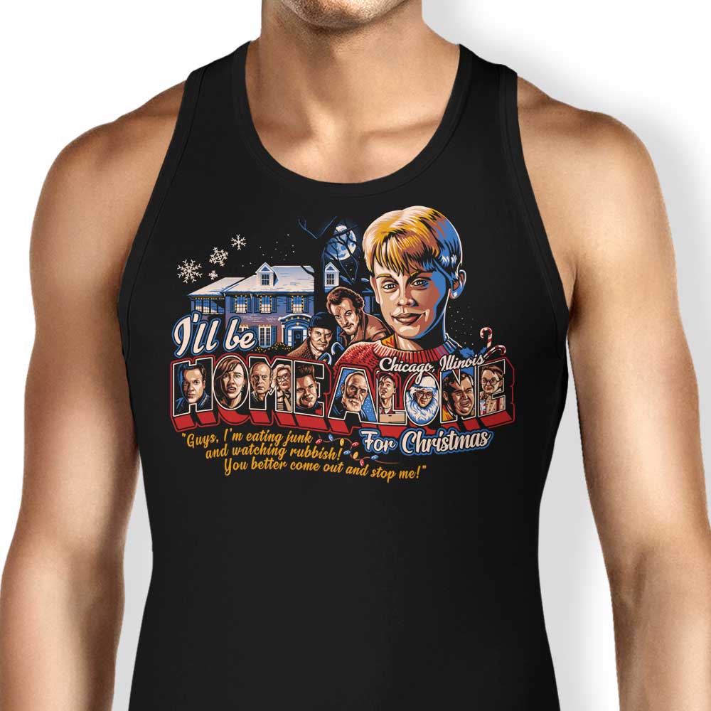 Eating Junk and Watching Rubbish Tank Top - Adult & Kids T-Shirts, Sweatshirts & Hoodies apparel design preview 1