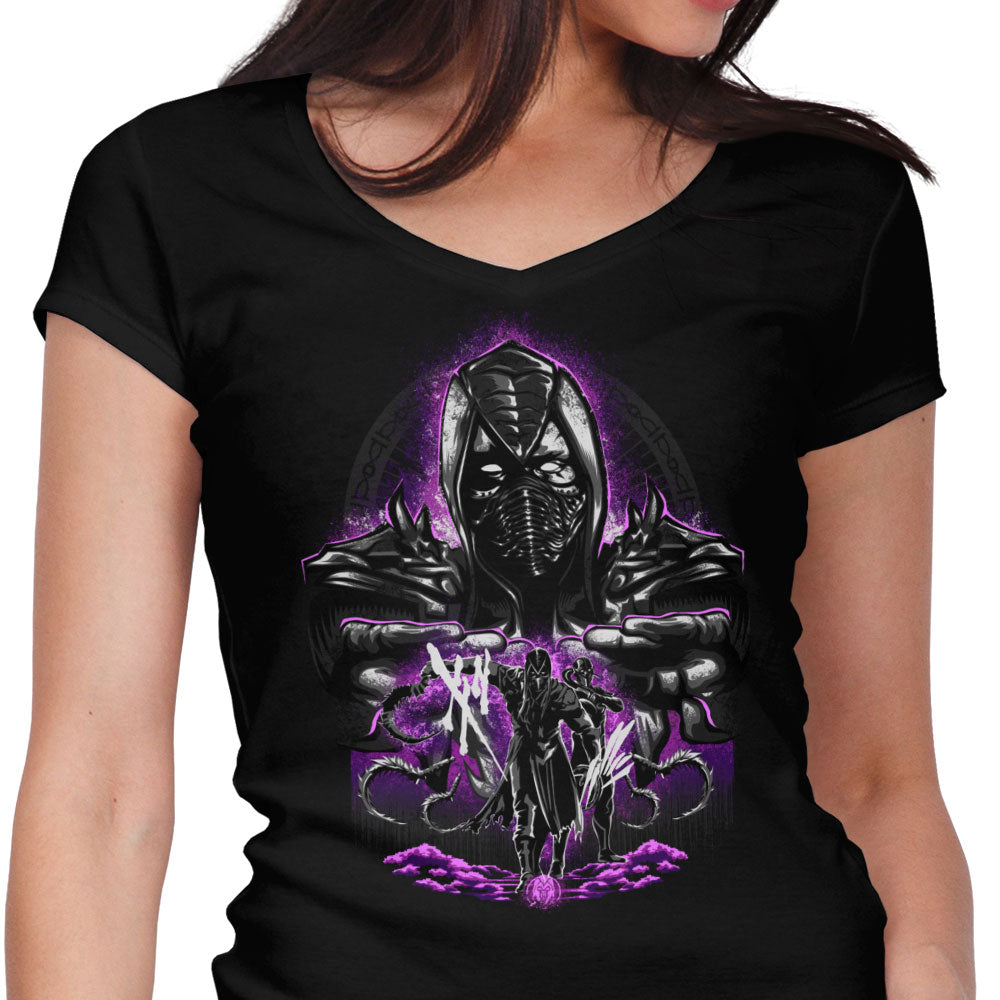 Echo of Darkness Women's V-Neck - Adult & Kids T-Shirts, Sweatshirts & Hoodies apparel design preview 1
