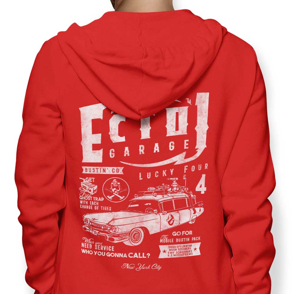 Ecto-1 Garage - Adult & Kids T-Shirts, Sweatshirts & Hoodies apparel design preview 1