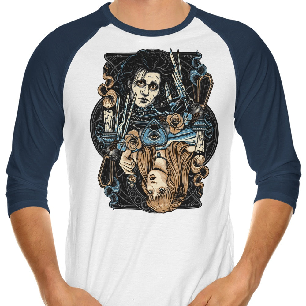 Edward and Kim 3/4 Sleeve Raglan - Adult & Kids T-Shirts, Sweatshirts & Hoodies apparel design preview 1