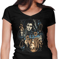 Edward and Kim Women's V-Neck - Adult & Kids T-Shirts, Sweatshirts & Hoodies apparel design preview 1