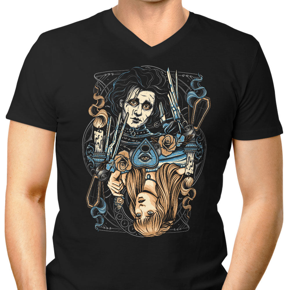 Edward and Kim Men's V-Neck - Adult & Kids T-Shirts, Sweatshirts & Hoodies apparel design preview 1