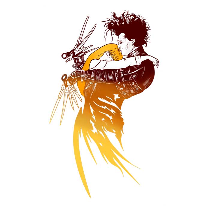 Edward Love Ringer - Adult & Kids T-Shirts, Sweatshirts & Hoodies apparel design preview 2